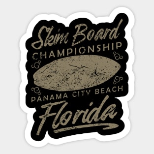 Panama City Beach Florida Skim Board Championship Sticker